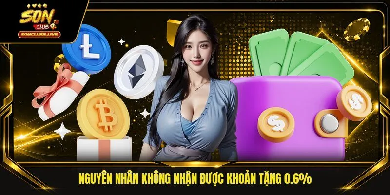 Nguyên nhân không nhận được khoản tặng 0.6%