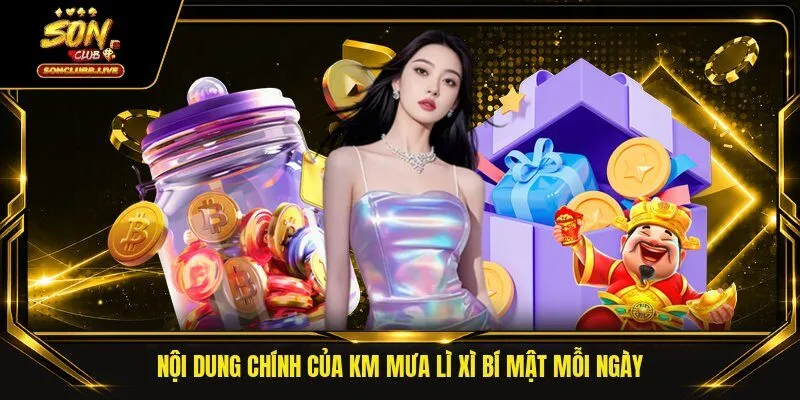Nội dung chính của KM mưa lì xì bí mật mỗi ngày